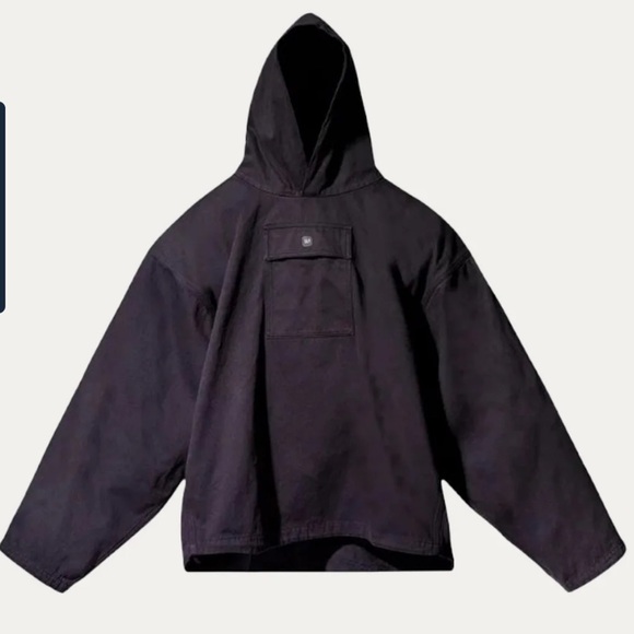 YEEZY GAP Engineered by Balenciaga Sateen Anorak - True Black - XL